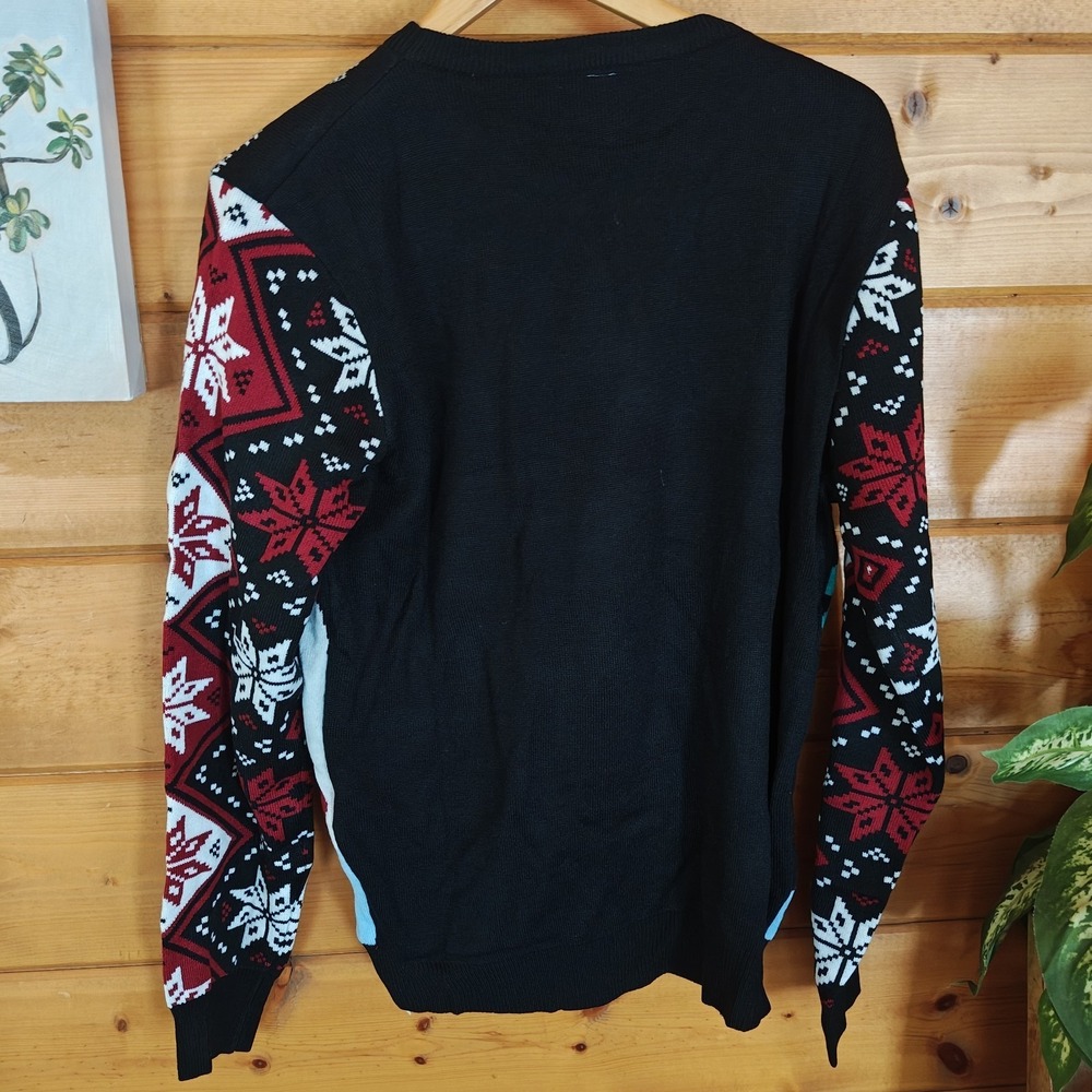 Women's Ugly Christmas Sweater Melting Snowman Medium Light Up New - Picture 4 of 8